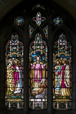 Stained glass window at St Mark's Chruch