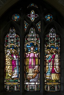 Stained glass window at St Mark's Chruch