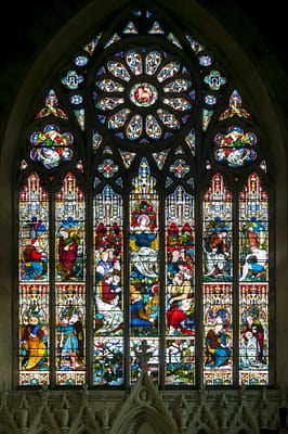Stained glass window at St Mark's Church