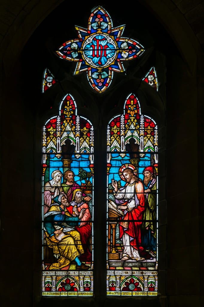 Behind the Lady Chapel altar - Stained glass window at St Mark's Church